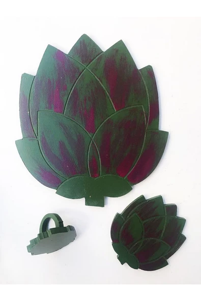 Enginar Peçete Halkası & Peçete Yüzüğü 2'li