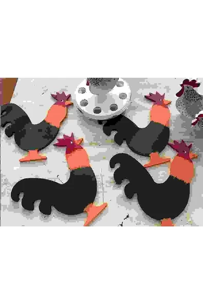 Horoz Ahşap Supla - Amerikan Servis - Tabak Altı