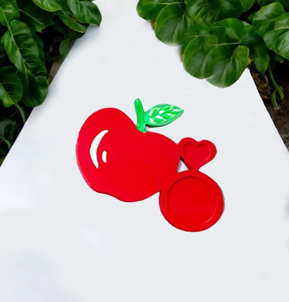 Elma Şeklinde Bardak Altlığı - 2