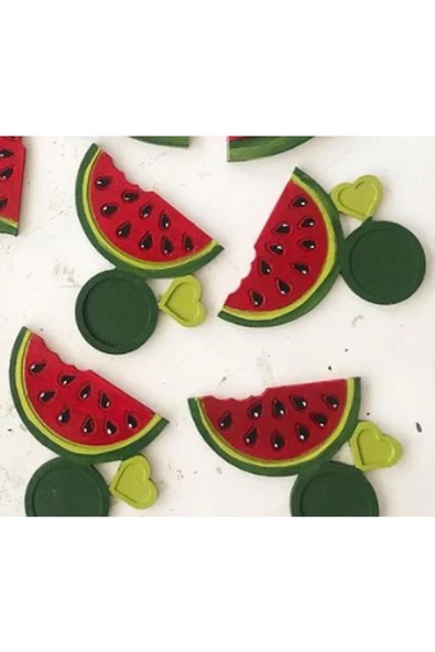 Karpuz Dilimi Şeklinde Bardak Altlığı - 2