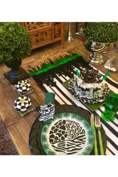 Zebra Peçete Halkası & Peçete Yüzüğü 2'li - 2