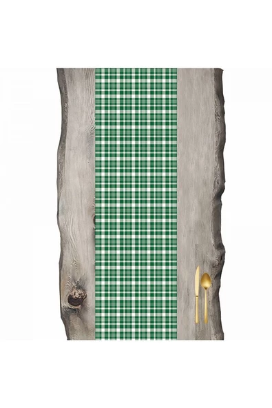 Yeşil Beyaz Model 2 Tartan Ranır - Runner