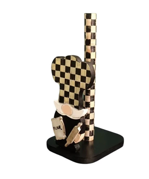 Mackenzie Gnome Cüce Ahşap Kağıt Havluluk , Rulo Havluluk , Peçetelik