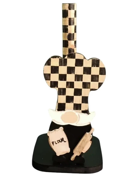 Mackenzie Gnome Cüce Ahşap Kağıt Havluluk , Rulo Havluluk , Peçetelik - 2