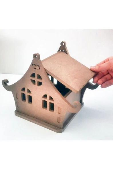 Ev Şeklinde Kurabiye Saklama Kutuu - 3