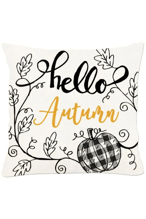 Hello Autumn Sonbahar Kırlent Kılıfı