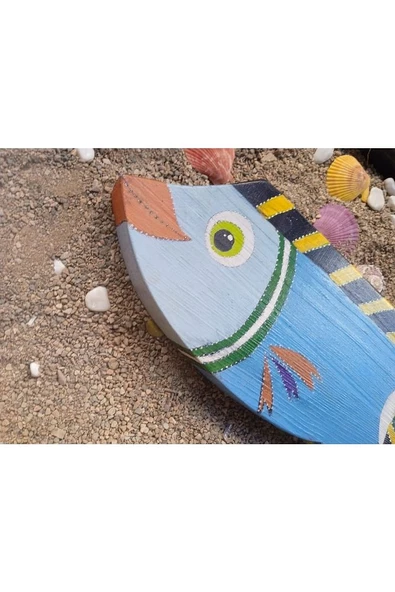 Meşe Ağacı El Boyama Balık No: 2 - 4