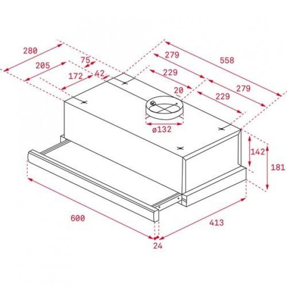 Teka Ankastre Set (TL 6210 Aspiratör+TBC 32010 BK 2 Gözlü Elektrikli Ocak) - 6