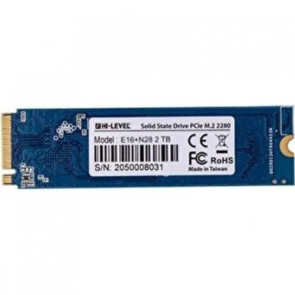 HI-LEVEL 2TB M2 NVMe PCI-E G4X4 SSD 5100-3600Mb HLV-M2PCIeG4X4SSD2280/2T