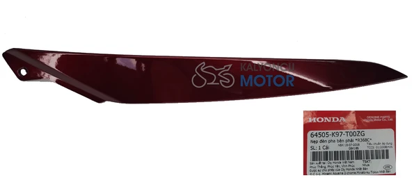 Honda PCX 125 Sağ Far Kaşı Kırmızı 2018-2020 ürün görseli