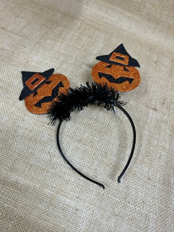 Halloween Taç Şapkalı Bal Kabağı Parlak - 2
