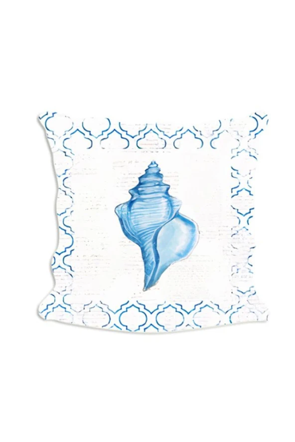 Mavi Beyaz Deniz Canlıları Serisi No : 1 Yastık & Kırlent & Kırlent Kılıfı