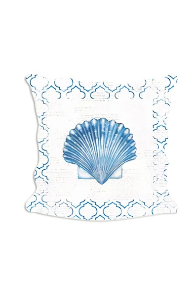 Mavi Beyaz Deniz Canlıları Serisi No : 3 Yastık & Kırlent & Kırlent Kılıfı ürün görseli