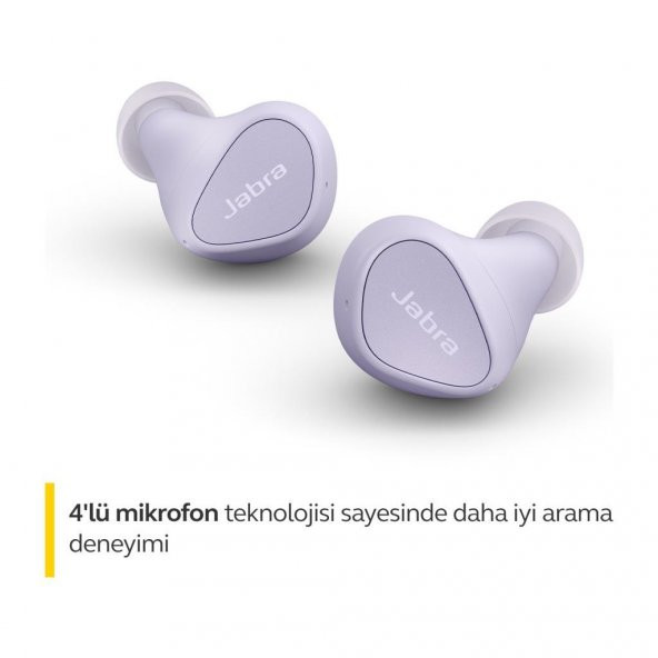 Jabra Elite 3 TWS Lila Kulak İçi Bluetooth Kulaklık - TEŞHİR - 2