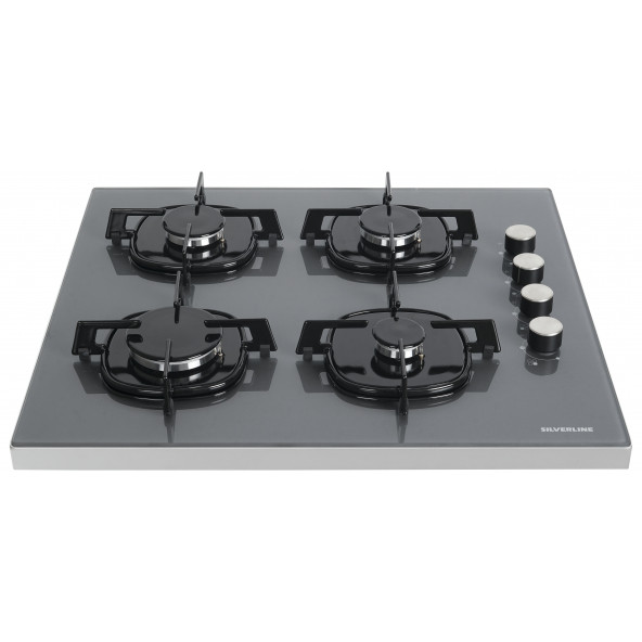 Silverline FS5425S01 Gri Cam Set Üstü Ocak ürün görseli