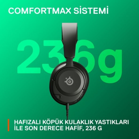 SteelSeries Arctis Nova 1X Kablolu Mikrofonlu Oyuncu Kulaklığı - 5