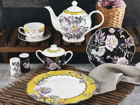 Aryıldız Kahvaltı Seti 30 Parça Bone Porselen 51030