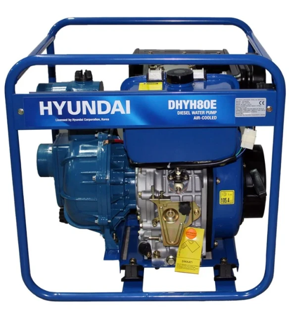 Hyundai DHYH80E 3 Dizel Marşlı Yüksek Basınçlı Su Motoru