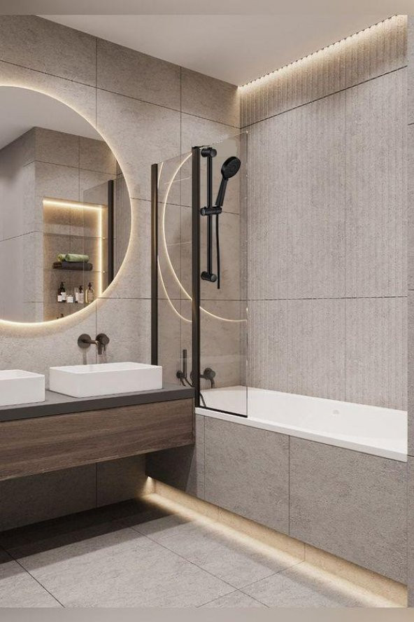 Eca Fırat Üç Fonksiyonlu Hareketli Sürgülü Duş Seti Mat Siyah 102146006C1 - 3