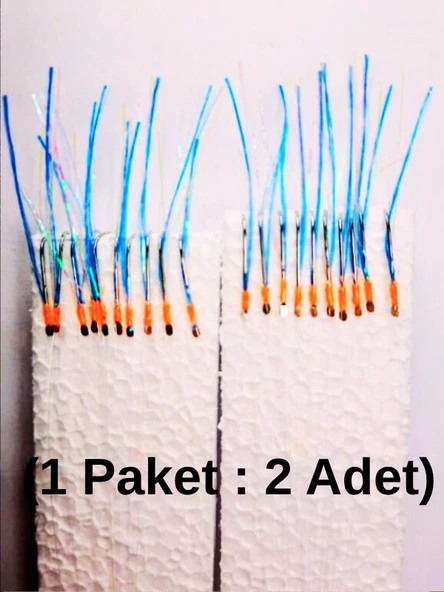 Eagenset Çapari İstavrit Çaparisi, Ultraviyole UV Neon 11 No Beyaz İğne, 10 İgneli Çapari 2li Paket - 10