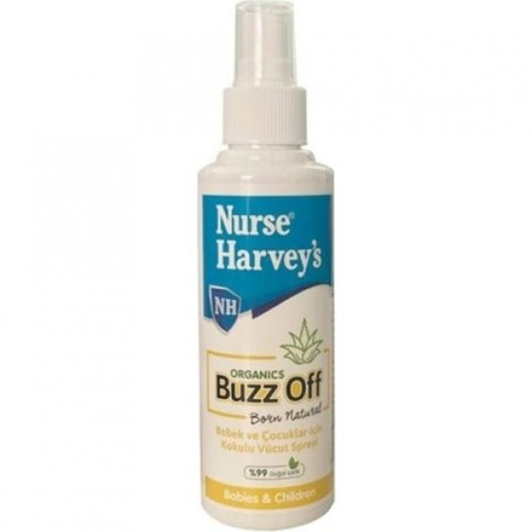 Nurse Harveys Organics Buzz Off Bebek ve Çocuklar Için Sprey 175ML (Doğal Sivrisinek Kovucu)