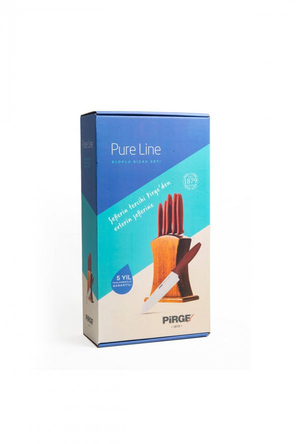 Pirge Pure Line Bloklu Bıçak Seti 5li - 46031 - 2