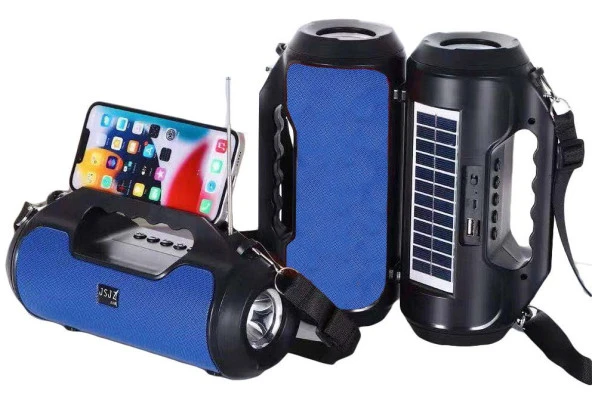 Concord Z20 FM Radyo USB & TF & Aux Girişi LED Işık Solar Güneş Enerji Bluetooth Hoparlör