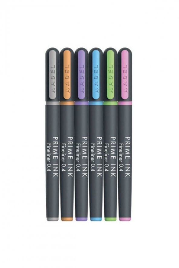 Prime Ink Fineliner 6lı Pastel - 2