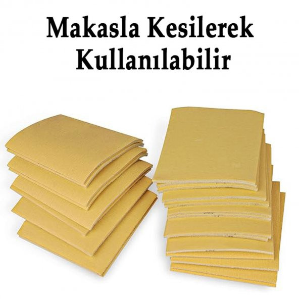 Ahşap Sünger Zımpara Kağıdı Mutfak Banyo Bulaşık Süngeri Bant Kağıt Süngerli Zımpara 1 Metre 220 Kum - Resim 4