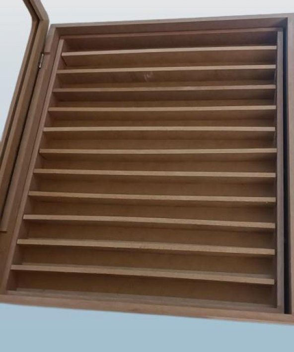 Hobi Adn 90224 Dekoratif TESBİH Kutusu Ahşap MDF HAM CNC Kesim Çift Bölme El Yapım - 5