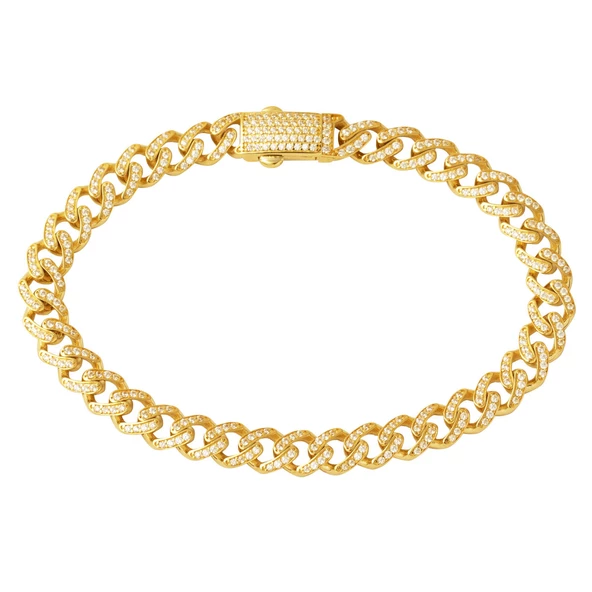 Sıra Taşlı Gurmet Altın Bileklik 14 Ayar ürün görseli 1