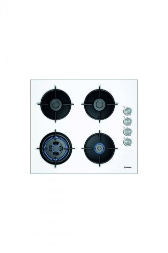 Bosch POH6C2O10O Wok Gözlü Beyaz Cam Ankastre Ocak
