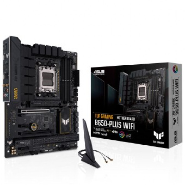 Asus TUF Gaming B650-Plus WIFI AMD B650 6400 MHz (OC) DDR5 Soket AM5 ATX Anakart - 1