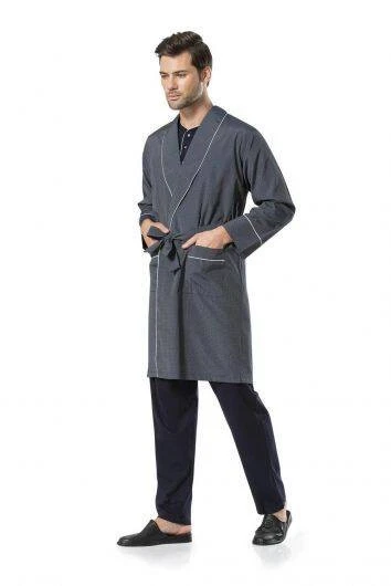 Pierre Cardin Erkek 5'li Set Şal Yaka Röpteşambır Takımı - 8