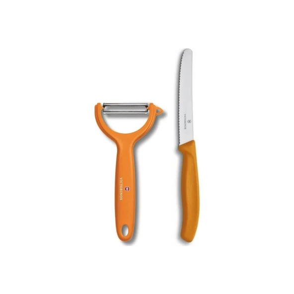 Turuncu Sapan Soyacak ve 11 cm. Bıçak