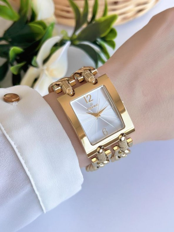 ES.1.466 Essence Yeni Sezon Çelik Kordon Kararma Renk Atma Yapmaz 5M Su Geçirmez Bayan Kol Saat - Resim 2