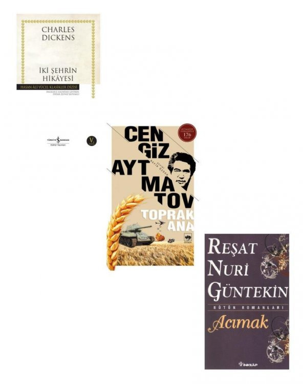 Acımak + Toprak Ana + İki Şehrin Hikayesi (3 Kitap)