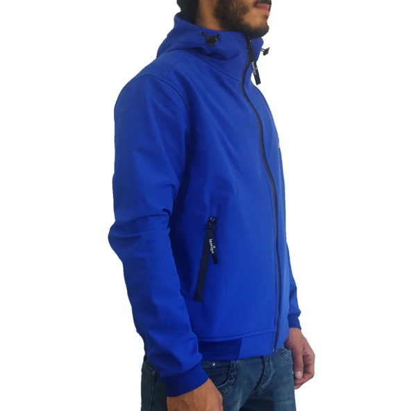 Lemigo Softshell Kapşonlu Ceket Mavi - 3