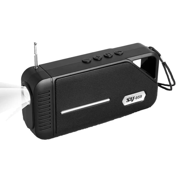 Concord SY-959 FM Radyo USB & TF & Aux Girişi LED Işık Solar Güneş Enerji Bluetooth Hoparlör