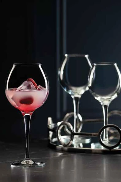 Paşabahçe 440306 Montis 12 'lı Ayaklı Şarap Kadehi 355 cc ürün görseli 1