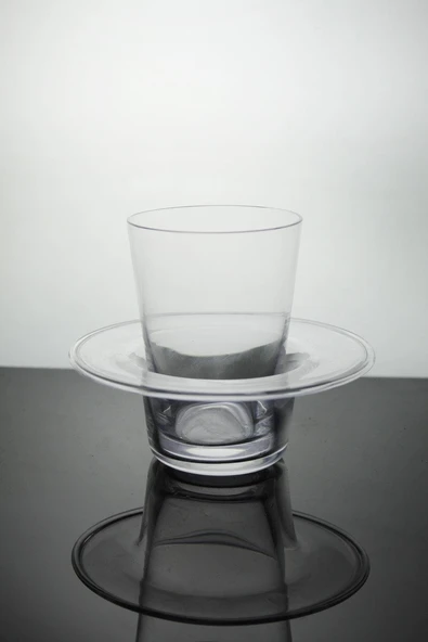 Paşabahçe El İmalatı Kristal Tabağı Geçmeli Çay Bardağı 1 Adet  91227 ürün görseli 1