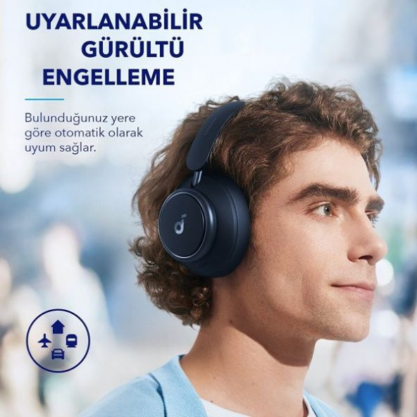 Anker SoundCore Space Q45 Siyah Kulak Üstü Bluetooth Kulaklık - 3