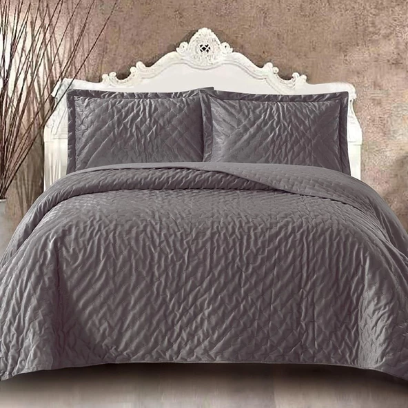 Royal Home Kadife Riva Velvet Tek Kişilik Yatak Örtüsü - 2