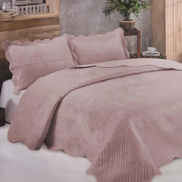 Kristal Çift Kişilik Microplush Yatak Örtüsü - 6