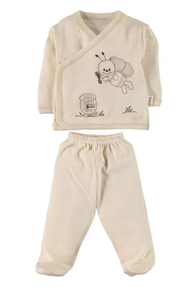 İpeksi Baby Yeni Doğan 5'li Hastane Çıkış Seti 0-4 Ay Kız Erkek Bebek - 4