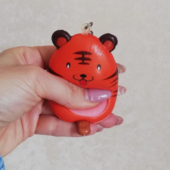 Anahtarlık Çanta Araba Süsü Squishy Dondurma Eğlence Hayvan Figür Sukuşi ürün görseli