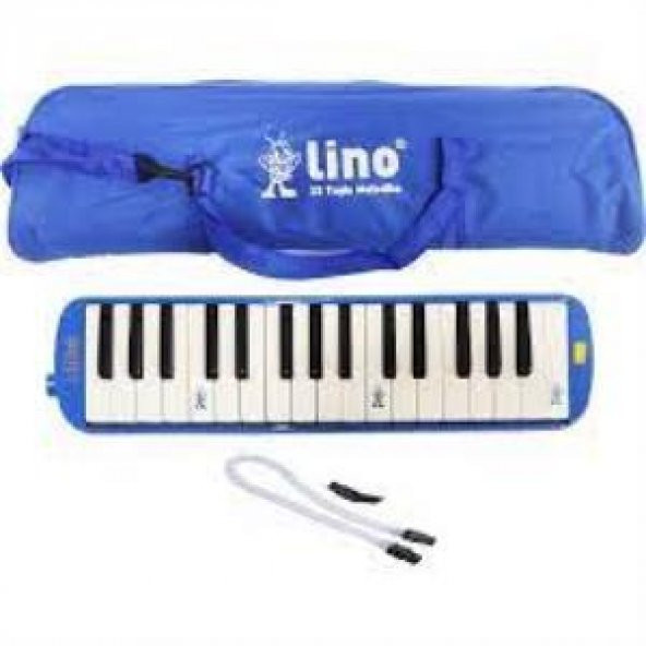 Lino 32 Tuşlu Melodika Bez Çantalı (Mavi)
