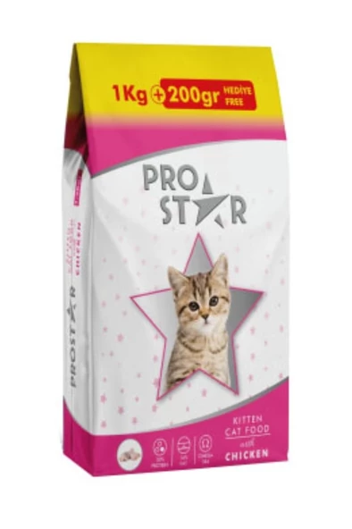 Pro Star Tavuklu Yavru Kedi Maması 1200gr