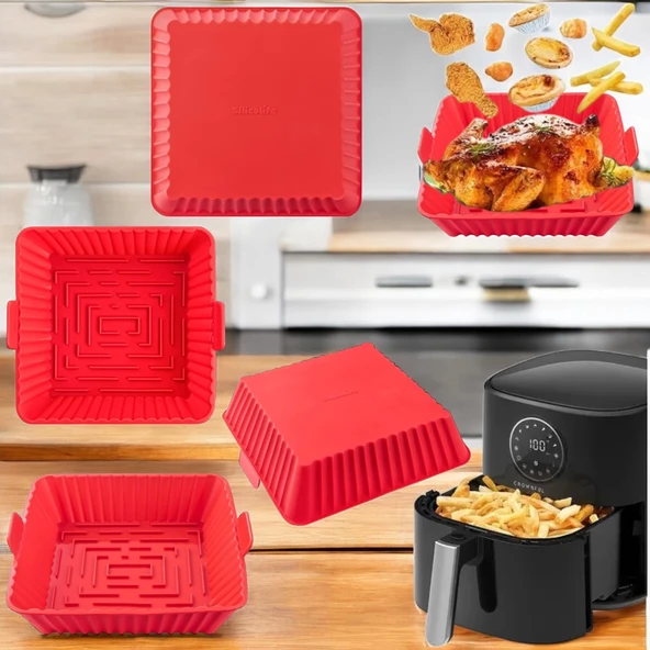 Kare Airfryer Pişirme Kabı - 2