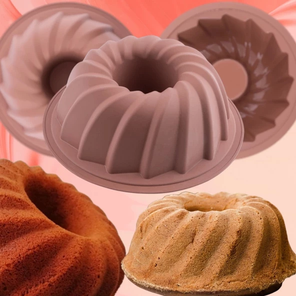 Silikon Burgu Desenli Kek Kalıbı - 4